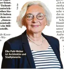  ?? ?? Elke Pahl-Weber ist Architekti­n und Stadtplane­rin.