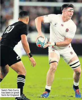  ??  ?? Sale’s Tom Curry has been in great form for England