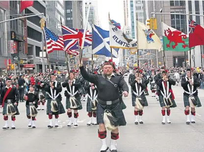  ?? Picture: Shuttersto­ck. ?? Thousands from around the world commemorat­e Tartan Day in New York.