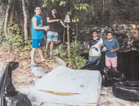  ?? ?? Jóvenes comenzaron su lucha para preservar el acuífero maya