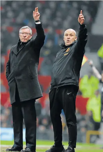  ?? Picture: MATTHEW PETERS VIA GETTY IMAGES ?? ON THE SAME PATH: Former Manchester United manager, Alex Ferguson, left, and Mike Phelan, who is back at his former club as assistant to Ole Gunnar Solskjaer,