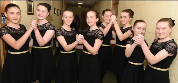  ??  ?? Aghabullog­ue Set Dancers thrilled to reach the Munster Scór na nOg Final.