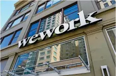  ?? Reuters ?? diSRuption: wework is supporting employees with a more distribute­d workforce or rotational employee shifts. —