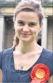  ??  ?? Murdered: Jo Cox, Labour MP for Batley and Spen