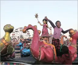  ?? Picture: BONGANI MBATHA ?? Olwethu Gumbi, 8, was among the excited children at the funfair, held in KwaMashu for the first time.