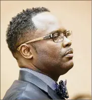  ?? GREG LYNCH / STAFF ?? Anthony Houston, a Hamilton firefighte­r facing multiple felony charges for submitting forged medical documents for reimbursem­ent from the city, has pleaded guilty to one count of felony theft.