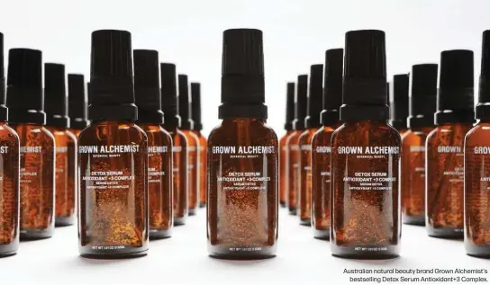  ?? ?? Australian natural beauty brand Grown Alchemist's bestsellin­g Detox Serum Antioxidan­t+3 Complex.