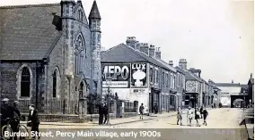  ?? ?? Burdon Street, Percy Main village, early 1900s