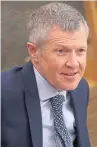  ??  ?? Willie Rennie MSP, leader of the Scottish Liberal Democrats, and, below, how the Stone of Destiny might look in Perth City Hall.