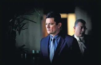  ?? DIDA SAMPAIO/ESTADÃO ?? Futuro ministro. Sérgio Moro, durante anúncio de que o Coaf integrará a pasta da Justiça