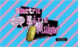  ??  ?? You too can paint ribbons of rashers ... Electric Zine Maker’s homescreen.