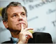  ?? WIN MCNAMEE / GETTY IMAGES ?? As he considers a bid for the White House, Sen. Sherrod Brown is stopping short of endorsing progressiv­e proposals to provide Medicare for all and eliminate carbon emissions entirely.