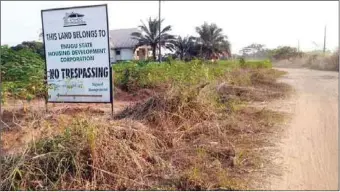  ?? ?? A section of the Ugwuoba community land in dispute