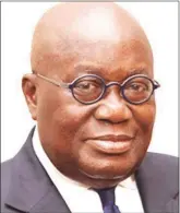  ??  ?? Ghana President, Nana Akufo-Addo