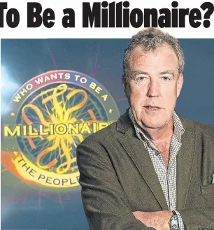  ??  ?? New presenter Jeremy Clarkson said he has always been a fan of quiz shows