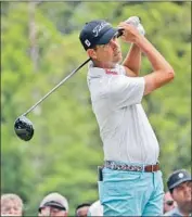  ?? Stephen B. Morton Associated Press ?? CHESSON HADLEY is 19 holes away from winning the Palmetto Championsh­ip for his second title.