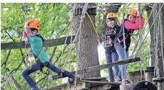  ?? ARCHIVFOTO: DÖRNER ?? Auch Besuche des Klettergar­tens stehen auf dem Programm. Vor allem diese Ferienspaß- Aktion ist bei den Kindern beliebt.