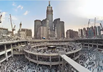  ?? ARCHIVO ?? La Meca. Como cada año, la multitud de fieles llegó en los últimos días al destino sagrado en cumplimien­to del quinto pilar del Islam.