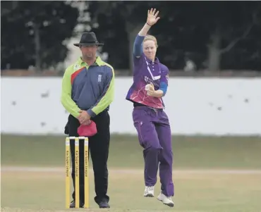  ??  ?? 0 Kirstie Gordon in action for Loughborou­gh Lightning where her form earned an England call-up.