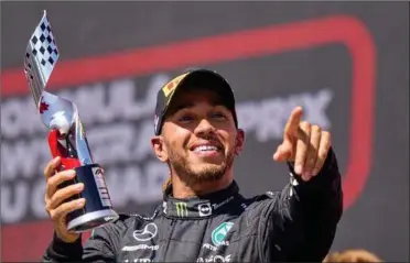  ?? FOTO: RITZAU SCANPIX ?? Lewis Hamilton var på podiet i Bahrain til saesonprem­ieren og så igen i Canada.