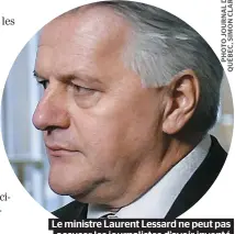  ??  ?? Le ministre Laurent Lessard ne peut pas accuser les journalist­es d’avoir inventé une histoire pour lui taper sur les nerfs.