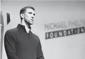  ?? JOHN LOCHER/AP ?? Michael Phelps has devoted much of his post-swimming and Olympic career to telling his story of mental health struggles. He will narrate a documentar­y on the subject July 29.