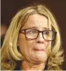  ?? (Michael Reynolds/Pool via Reuters) ?? CHRISTINE BLASEY FORD