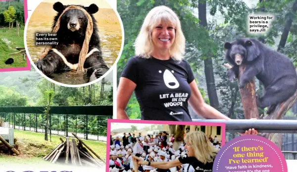  ??  ?? Every bear has its own personalit­y
Working for bears is a privilege, says Jill