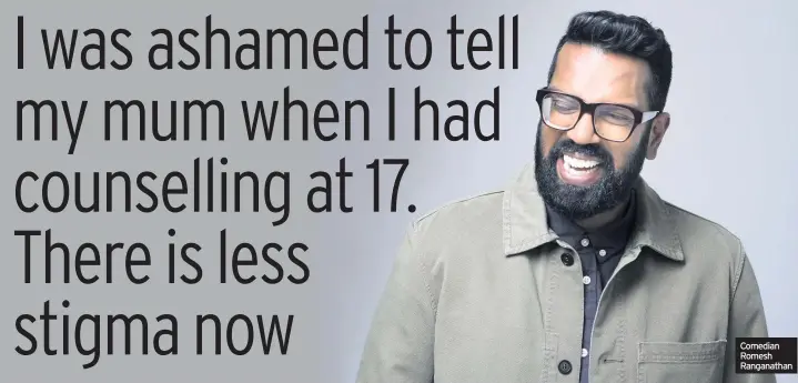  ??  ?? Comedian Romesh Ranganatha­n