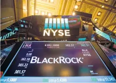 ?? Picture / Bloomberg ?? BlackRock manages more than US$5 trillion.