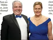  ?? PA/DPA ?? Nancy Faeser (SPD) und ihr Ehemann Eyke Grüning beim „Ball des Sports“in Frankfurt am Main