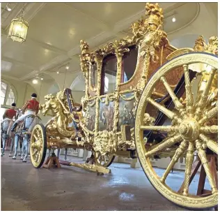  ??  ?? The Royal Mews houses Queen Elizabeth II’s Gold State Coach.