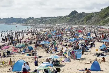  ?? ?? ‘BRAZEN’ ATTACK: The assault happened at Bournemout­h beach in broad daylight.