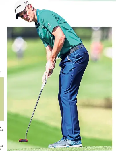  ??  ?? World number one Justin Rose will certainly be one to watch in Dubai.