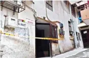  ??  ?? The residence in Malviya Nagar, South Delhi, where the elderly woman was found murdered