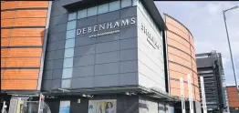  ??  ?? Under threat The Debenhams shop in East Kilbride town centre