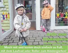  ?? FOTO: GESAMTELTE­RNBEIRAT ?? Mit diesem Flyer werden eltern der Kindergart­enkinder aufmerksam gemacht.