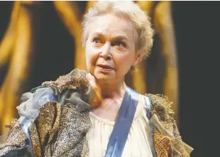  ?? ?? Actress Martha Henry performs in The Tempest in 2018.