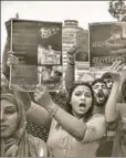  ?? PTI ?? Women protest against cases of sexual abuse, Muzaffarpu­r, August 5