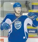  ?? ARLEN REDEKOP/ PNG FILES ?? Nicklas Jensen, seen in his Utica Comets uniform, has been forgiven for his bad penalty Monday.