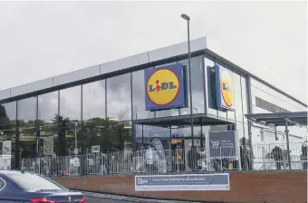  ??  ?? The new Lidl on opening day.