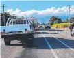  ??  ?? Roadworks between Ingham and Townsville have been causing significan­t delays.