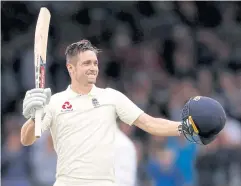  ?? REUTERS ?? England’s Chris Woakes celebrates scoring a century.