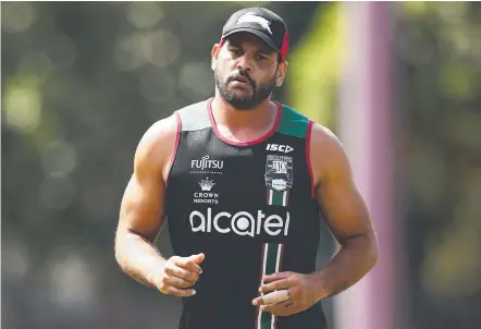  ?? Picture: GETTY IMAGES ?? Greg Inglis says there is no place in rugby league for the kind of racism he has faced throughout his career.