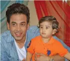  ??  ?? Tusshar Kapoor with son Laksshya Kapoor.