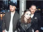  ?? DANNY CLINCH ?? Martin Doherty, Lauren Mayberry and Iain Cook release new album “Love Is Dead” on Friday.