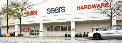  ?? MATT ROURKE/AP ?? A photo from Oct. 15 shows a Sears department store in Norristown, Pa.