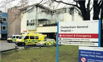  ??  ?? Cheltenham General Hospital’s accident and emergency department