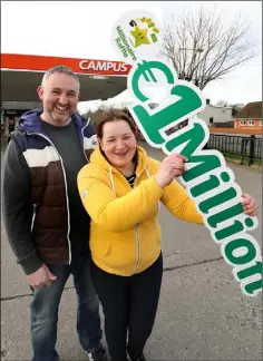  ??  ?? The delighted owners of Kavanagh’s Village Forecourt in Clonroche, Jack and Rita Greene.