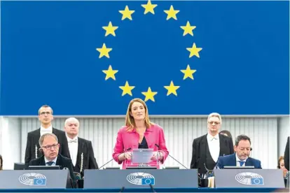  ?? PHOTO: EUROPEAN PARLIAMENT ?? European Parliament president Roberta Metsola. MULTIMEDIA CENTRE.